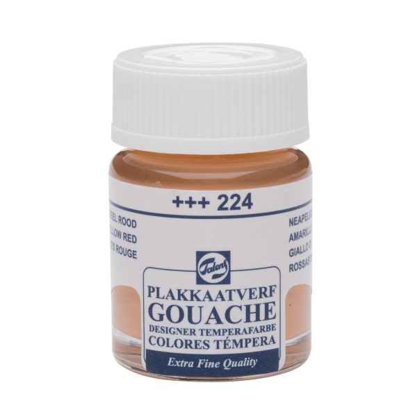 Talens - Gouache Extra Fine Quality Fles 16 Ml Napelsgeel Rood 224