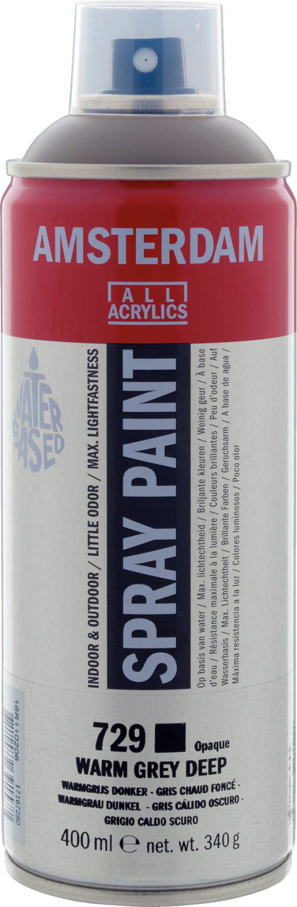 Amsterdam - Spraypaint 400 Ml Warmgrijs Donker 729