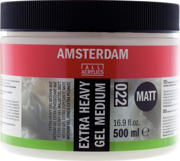 Amsterdam - Extra Heavy Gel Medium Mat 022 Pot 500 Ml