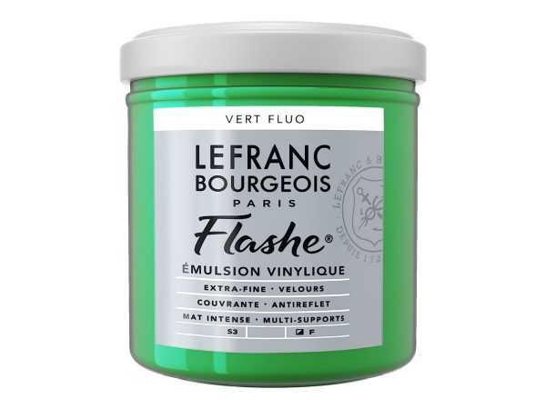 Lefranc Bourgeois - Acrylverf 125Ml Pot Fluorescent Green Uv 3