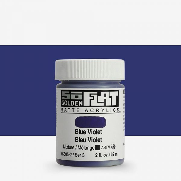 Golden - Soflat Matte - Acrylverf - Pot 60Ml - Serie 3 - Blauwviolet