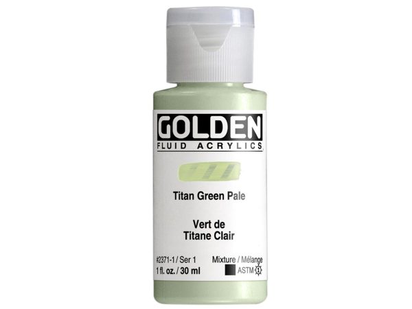 Golden - Fluid - Acrylverf - Flacon 30Ml - Serie 1 - Titaangroen Bleek