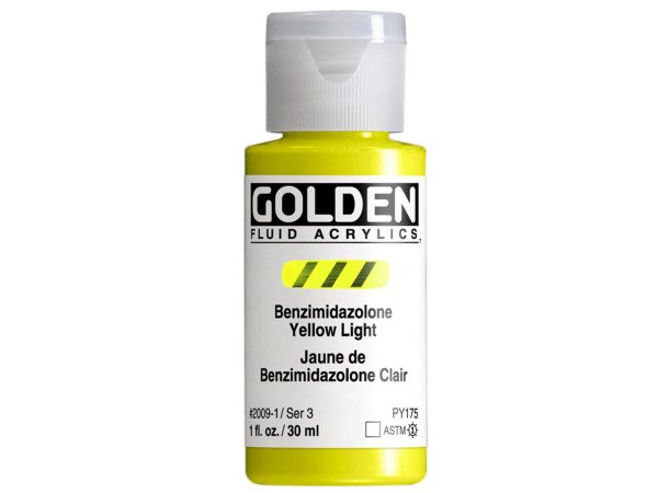 Golden - Fluid - Acrylverf - Flacon 30Ml - Serie 3 - Benzimidazool Geel Licht