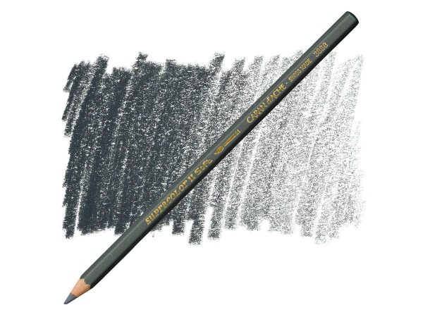 Caran D'Ache - Classic Supracolor Pencil Slate Grey-Fsc Uv 3