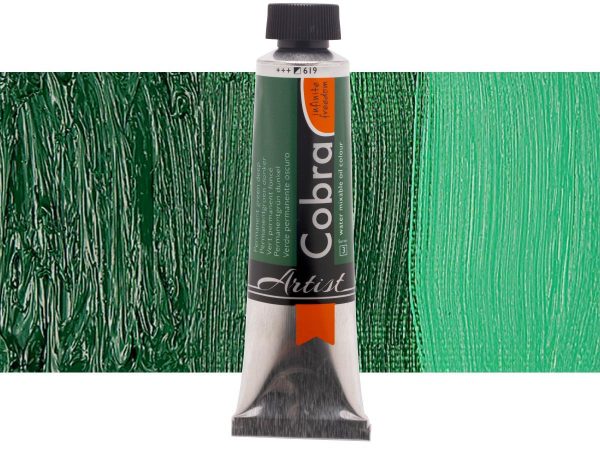 Cobra - Cobra Artist Olieverf Tube 40 Ml Permanentgroen Donker 619