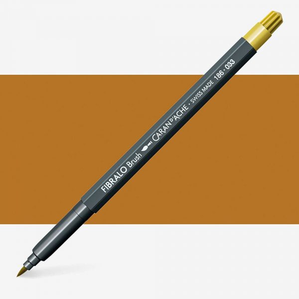 Caran D'Ache - Classic Fibralo Brush Golden Ochre Uv 10