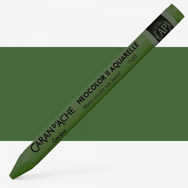 Caran D'Ache - Classic Neocolor Ii Dark Green Uv 10