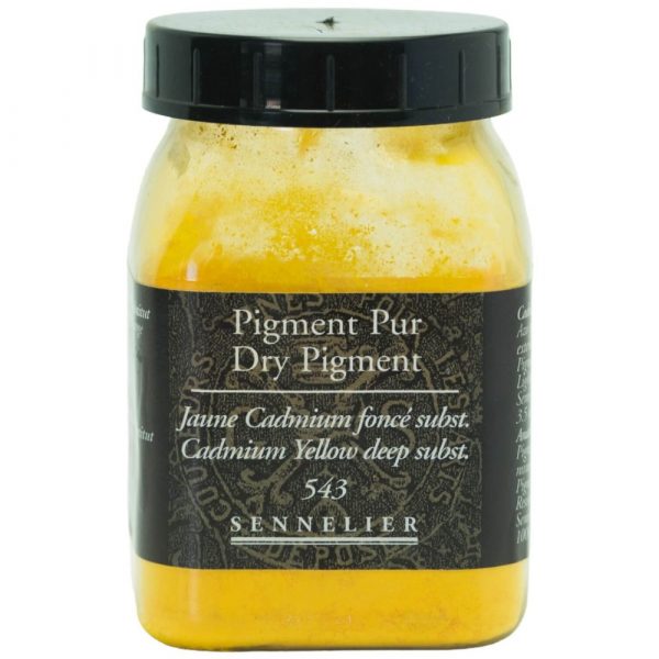 Sennelier - Pigment Pot 200Ml Jaune Cadmium Fonc√© Substitut- 100G