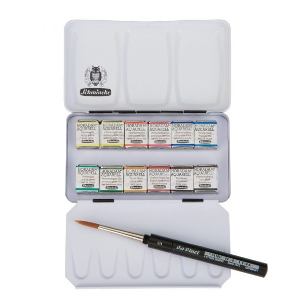 Schmincke - Horadam Aquarell Metal Set, 12 X 1/2 Pans