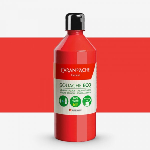 Caran D'Ache - Gouache Eco Liquid 500Ml Scarlet Uv 1