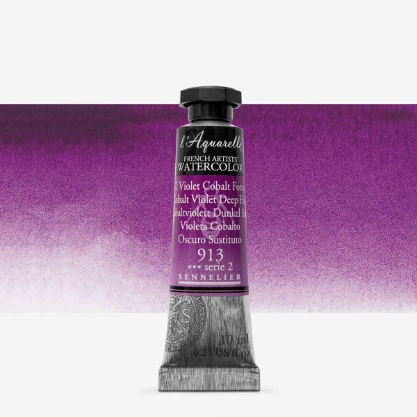 Sennelier - Aquarelle Extra Fine Tube 10Ml Ton Violet De Cobalt Fonc√© S2