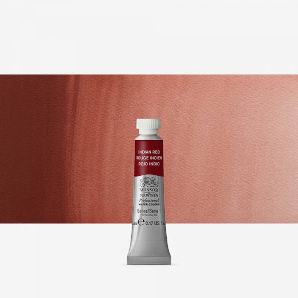 Winsor & Newton - Professional Watercolour 5Ml Indian Red Uv 3