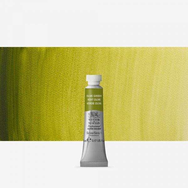 Winsor & Newton - Professional Watercolour 5Ml Olive Green Uv 3