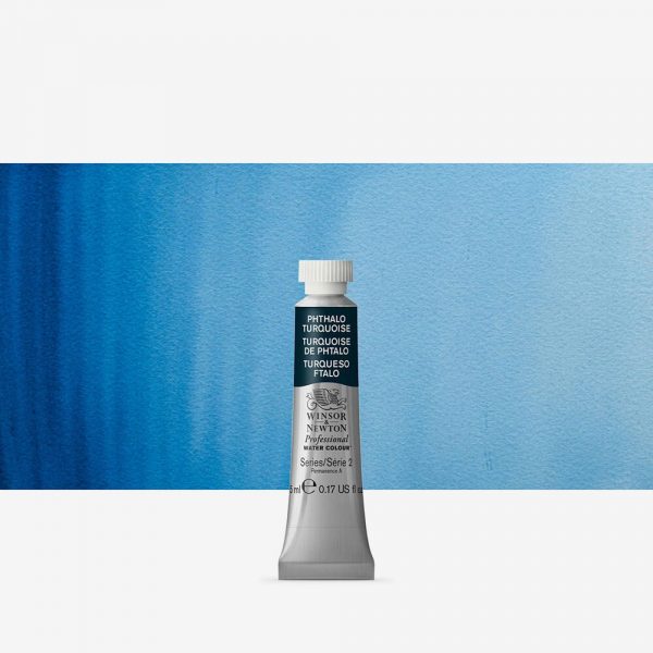 Winsor & Newton - Professional Watercolour 5Ml Phthalo Turq '04 Uv 3 - Image 2