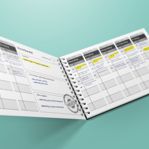 Binnenwerk huiswerkplanner