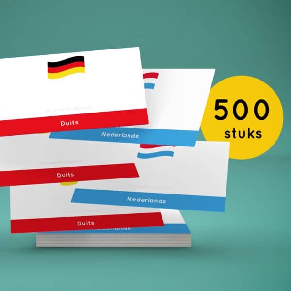 Flashcards_Woordjes_leren_Duits-Nederlands_500 stuks