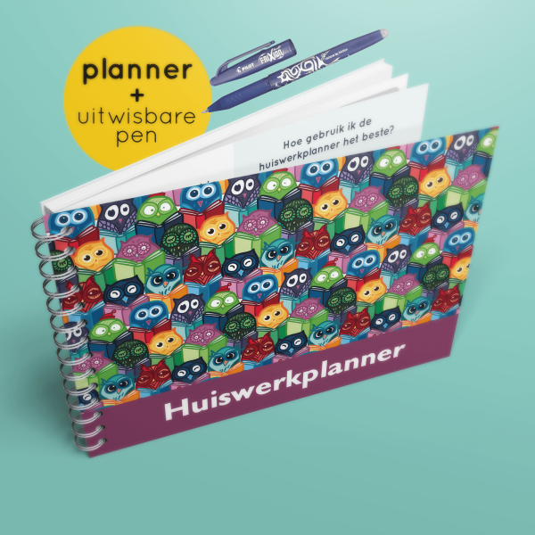 Uitljes design huiswerkplanner + 1 pen