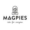 logo en huisttijl ontwerp magpies vegan taarten