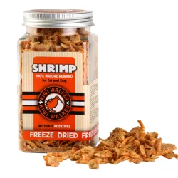 Træningsgodbidder – Frysetørrede - Snack Shrimps - 50g