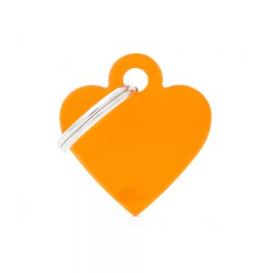 Orange hjerte hundetegn