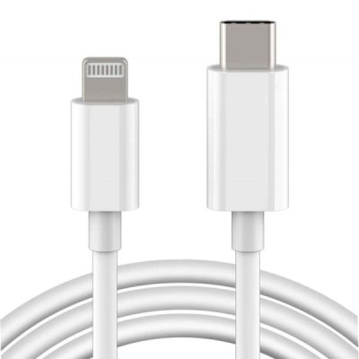 USB-C till Lightning kabel 1M, Vit