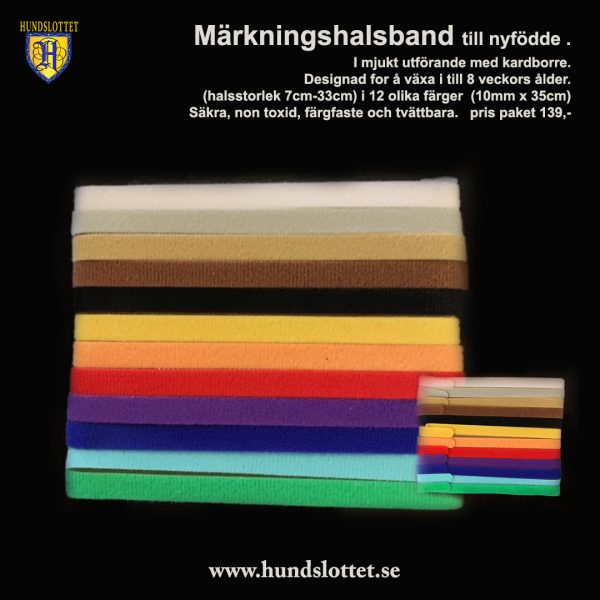 märkningshalsband valpar