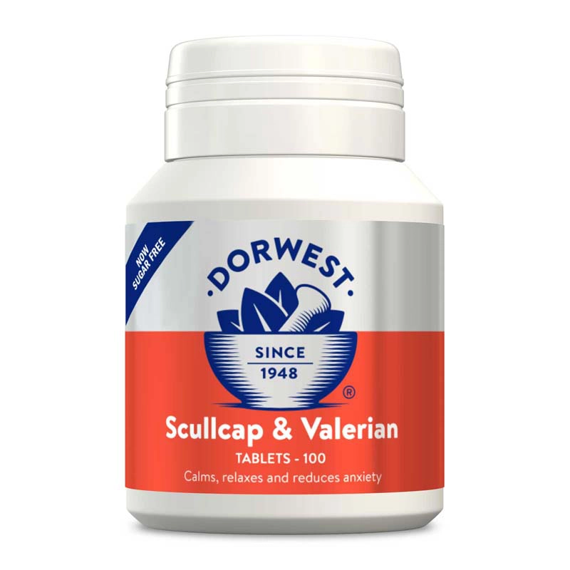 Dorwest Scullcap & Valerian Tablets For Dogs And Cats