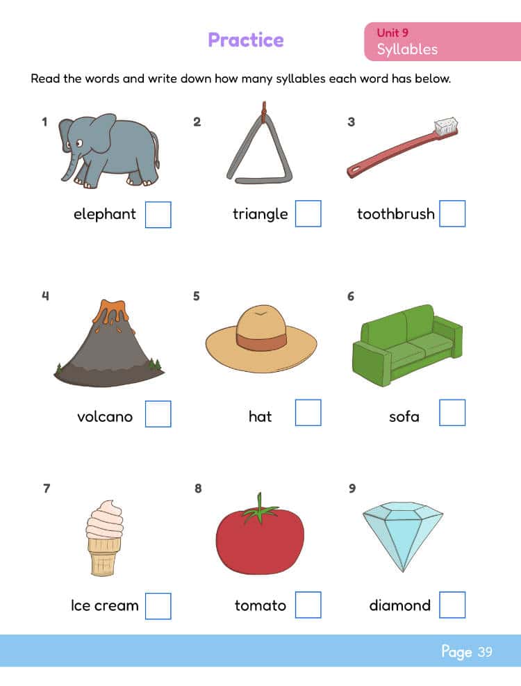 Wonder ESL book 2 syllables