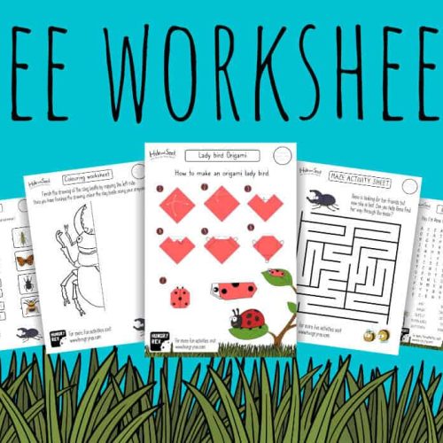 Free worksheets for kids who love bugs
