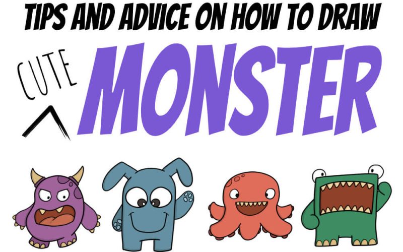 How to draw a cute Monster