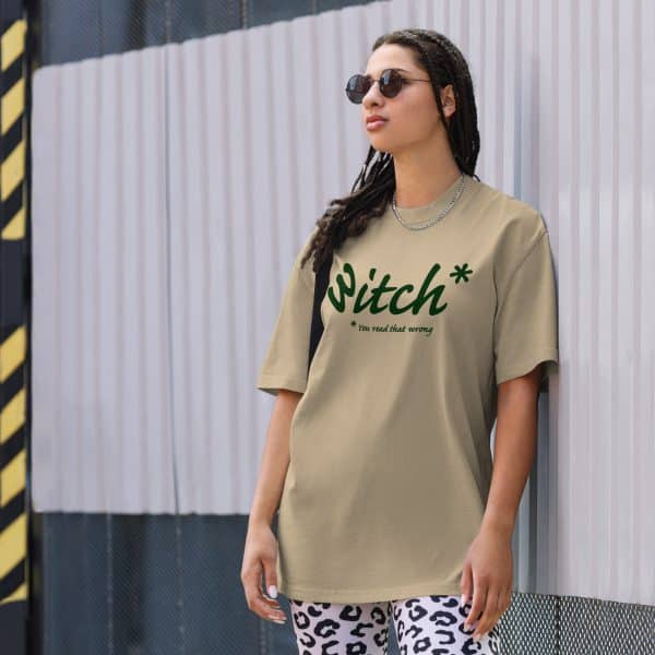 W-ITCH OVERSIZED faded t-shirt