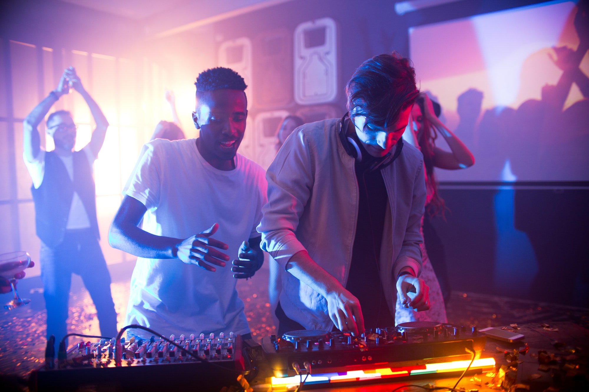 DJ Playing in Nightclub