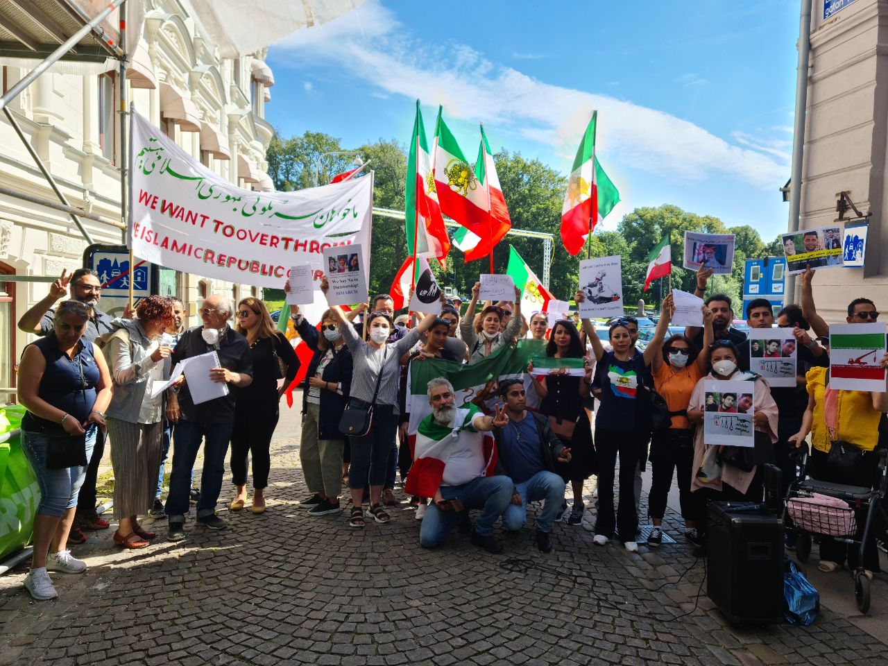  Protest in front of the Chinese General Consulate-Gothenburg,Seventeenth and Eighteenth of July