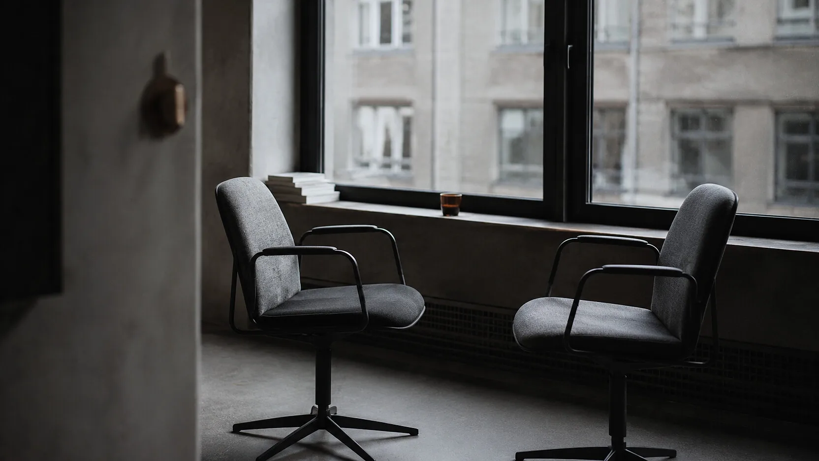 Two chairs facing each other: the setting for a safe conversation