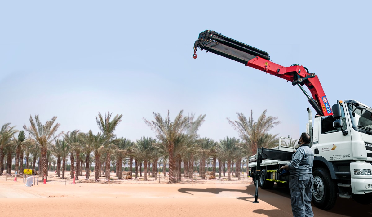 HMF truck mounted cranes
