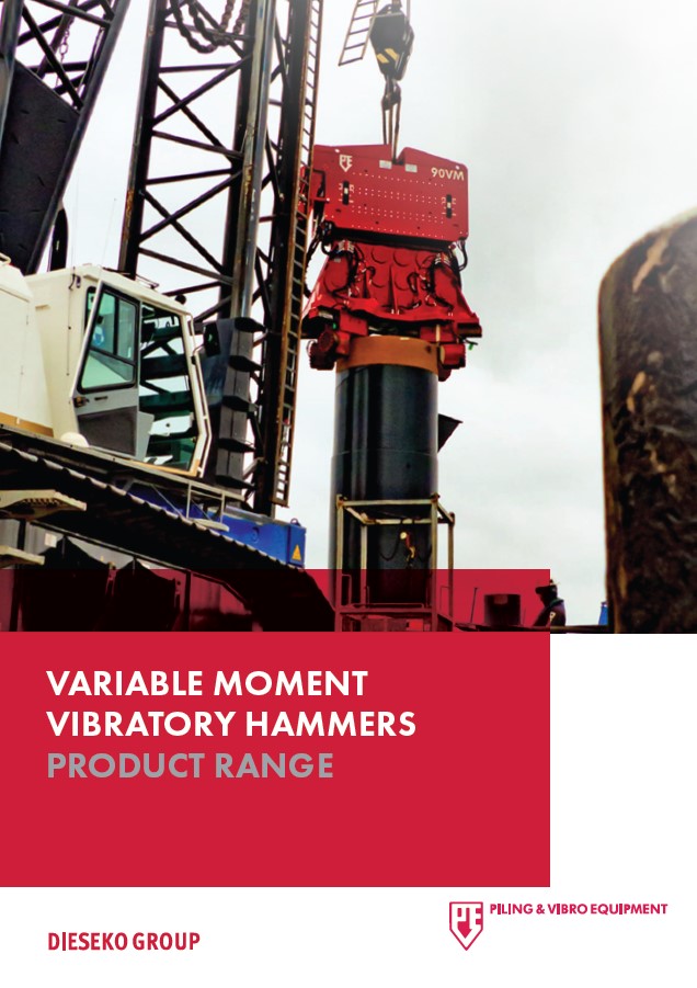 Hytec-PVE variable moment vibratory hammers
