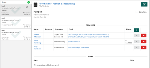 See tasks and activities for users in SuperOffice CRM