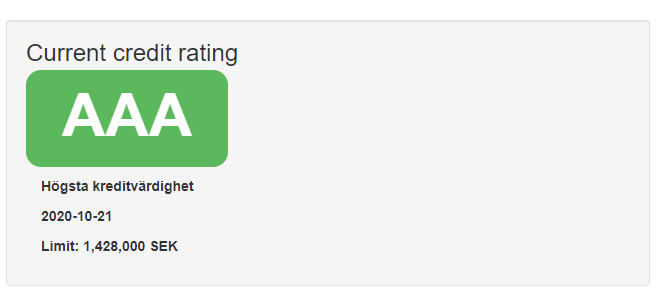 Access AAA credit rating data in SuperOffice CRM