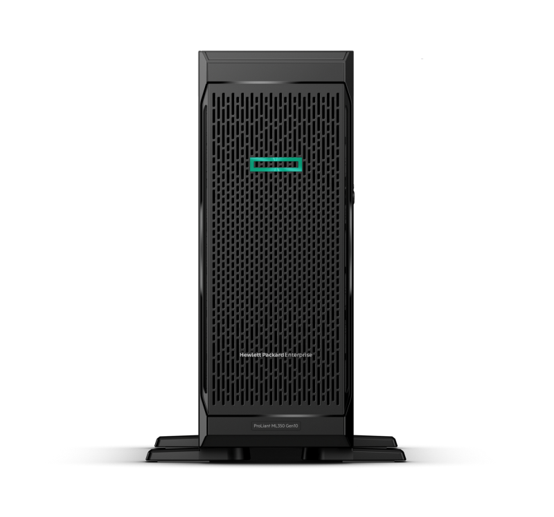 HPE ProLiant ML350 Gen10 - HPE ML350 Gen10 1xS4210R 1x16GB 8xSFF 1xP408i-a 1x800W 1Gb-4p-RJ45 4U Tower Server