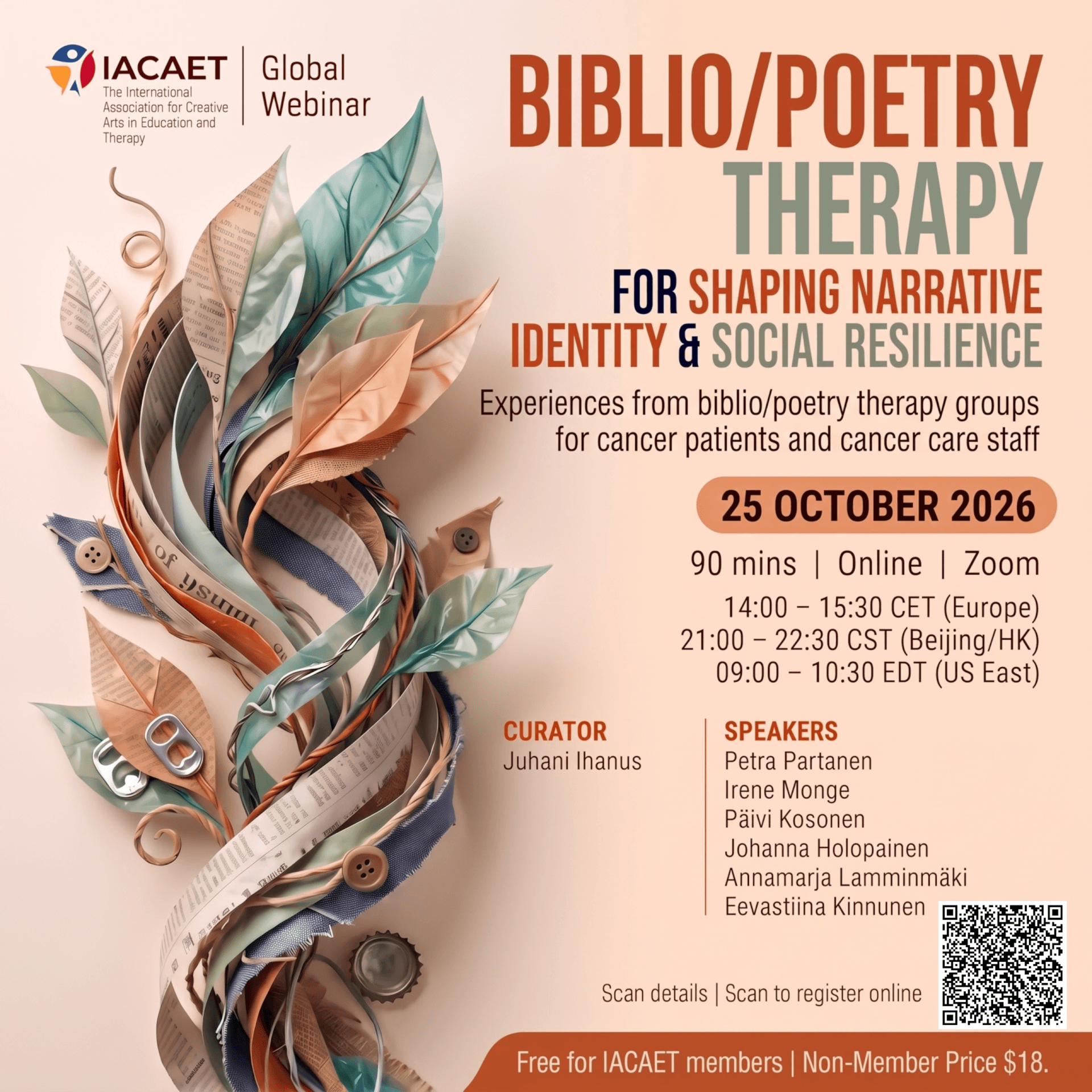 Biblio/Poetry Therapy for Shaping Narrative Identity and Social Resilience