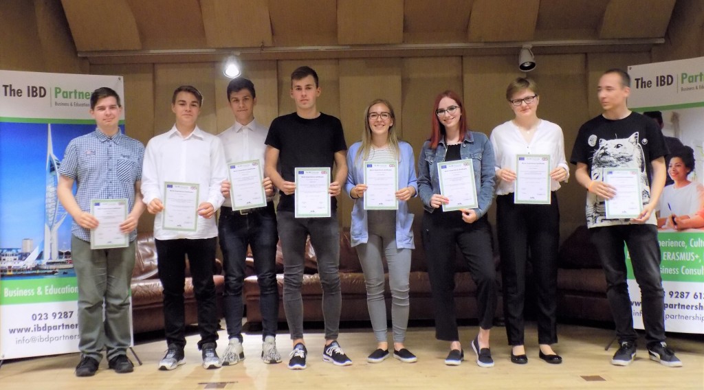 The Czech group with their certificates! - IBD Partnership