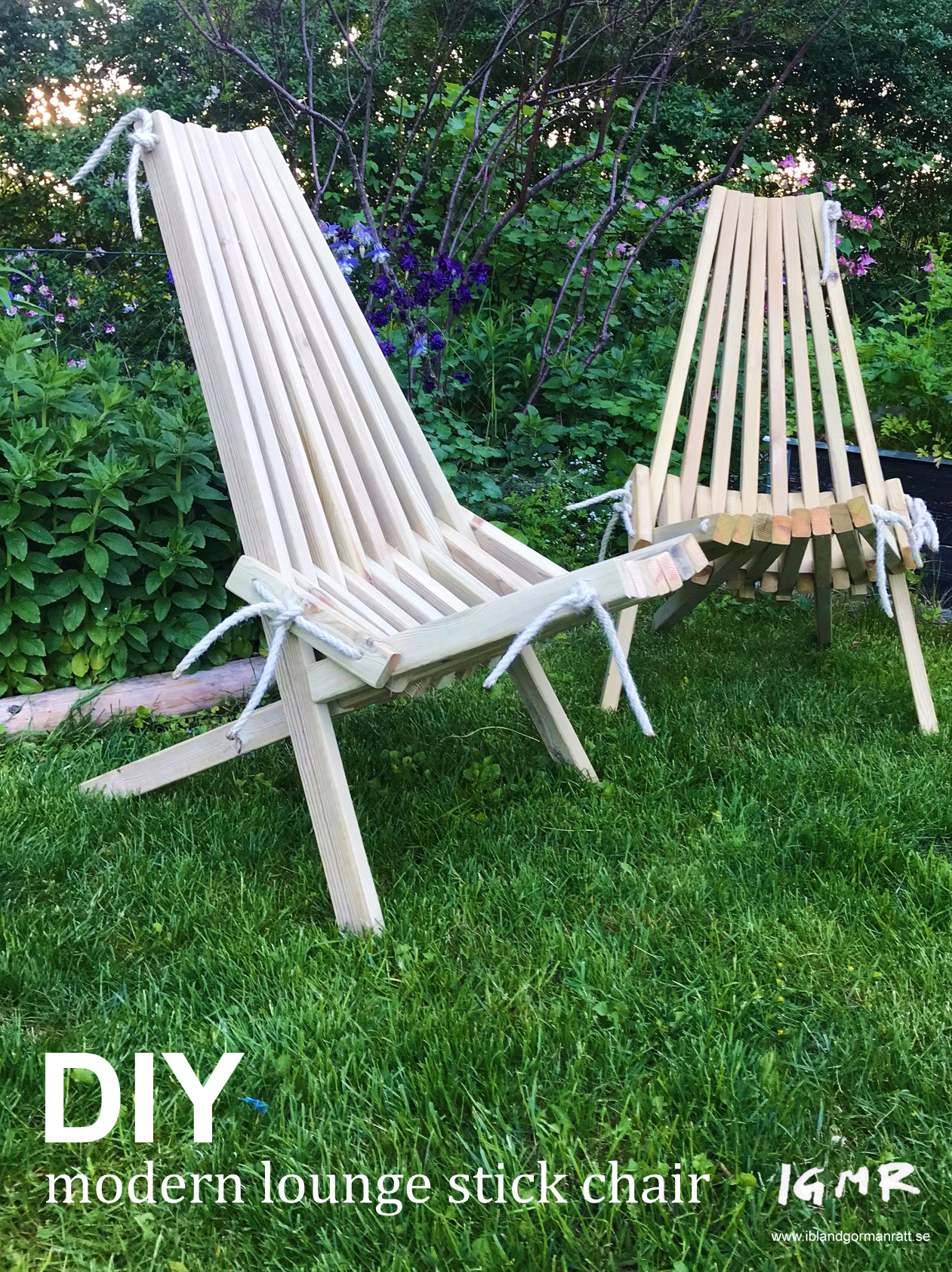 Bygga utemöbler – DIY  lounge chair