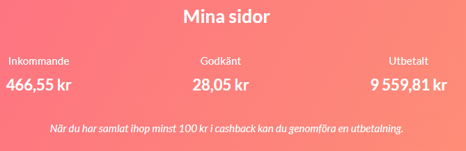 Cashbackerbjudanden hos Refunder