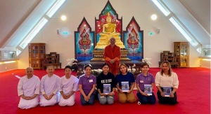 ICDP-gruppe ved det Buddhistiske tempelet på Kløfta