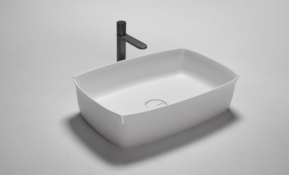 Bloom de Antonio Lupi, el lavabo fabricado con flumood