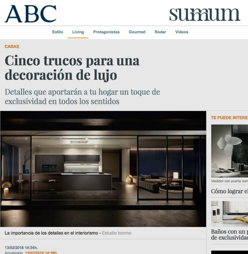 Cinco trucos iconno proyectos interiorismo ABC summun