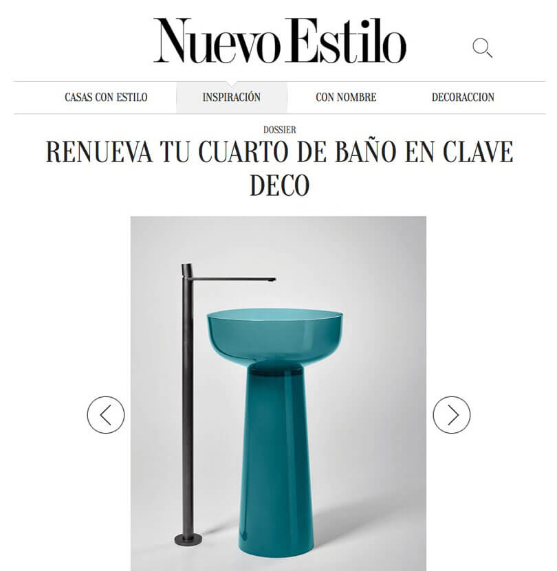 El baño se llena de color con Albumen de Antonio Lupi en Nuevo Estilo (FEBRERO 2019)