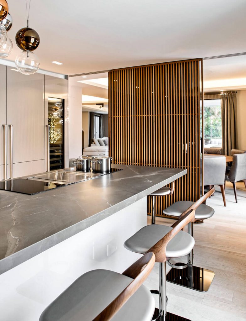 Proyecto de cocina SieMatic con "Sail" de Rimadesio, Recoletos Madrid ICONNO