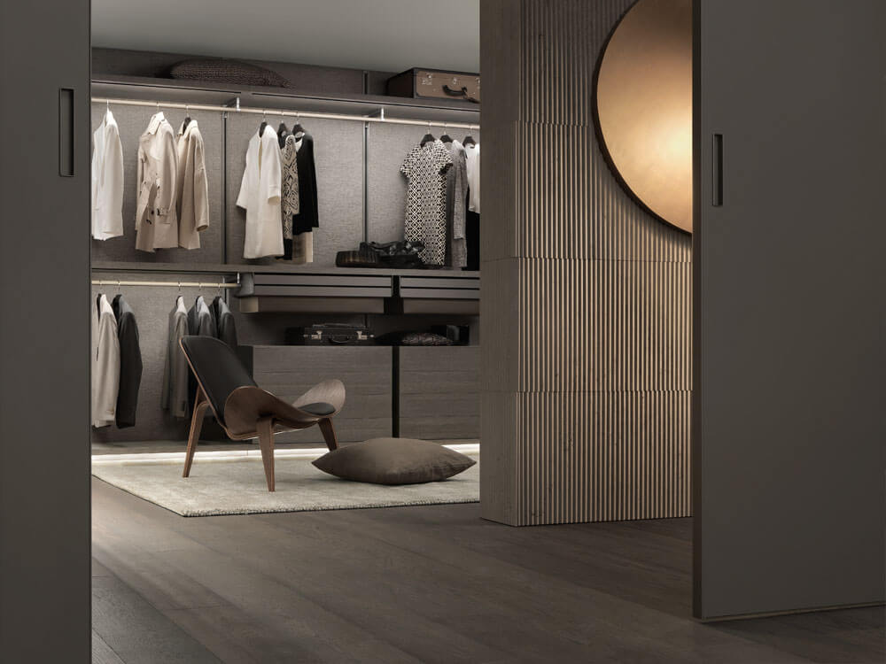 Rimadesio vestidor perfecto con iluminación nautral