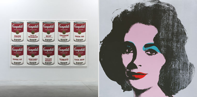 Warhol, arte mecánico: Obras míticas Latas de sopa campbells y retratos